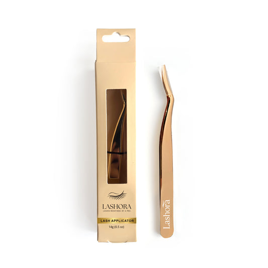 Lashora Lash Applicator – Precision Gold Tweezer